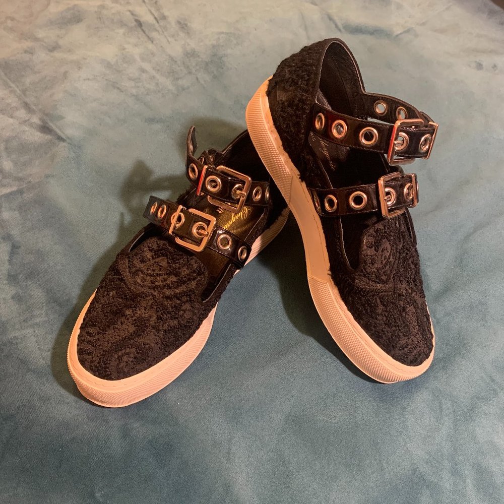 Self Portrait X Robert Clergerie buckle ballet flat